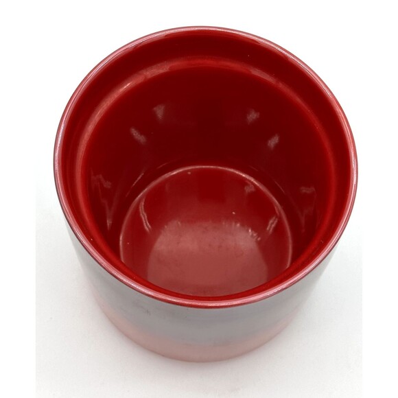 Starbucks 2021 Holiday Red Ombre 8 oz Handleless Travel Mug - Picture 2 of 5